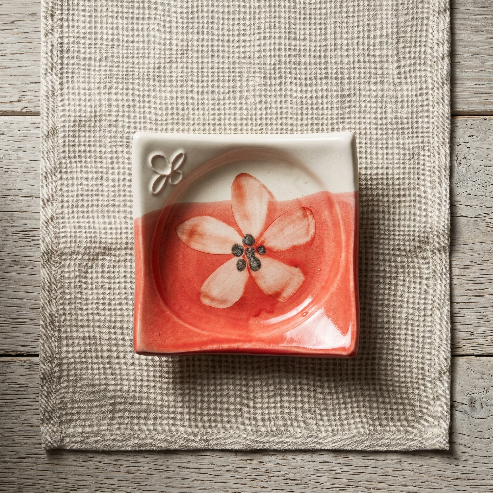 The Bloom Square in Sunset Coral