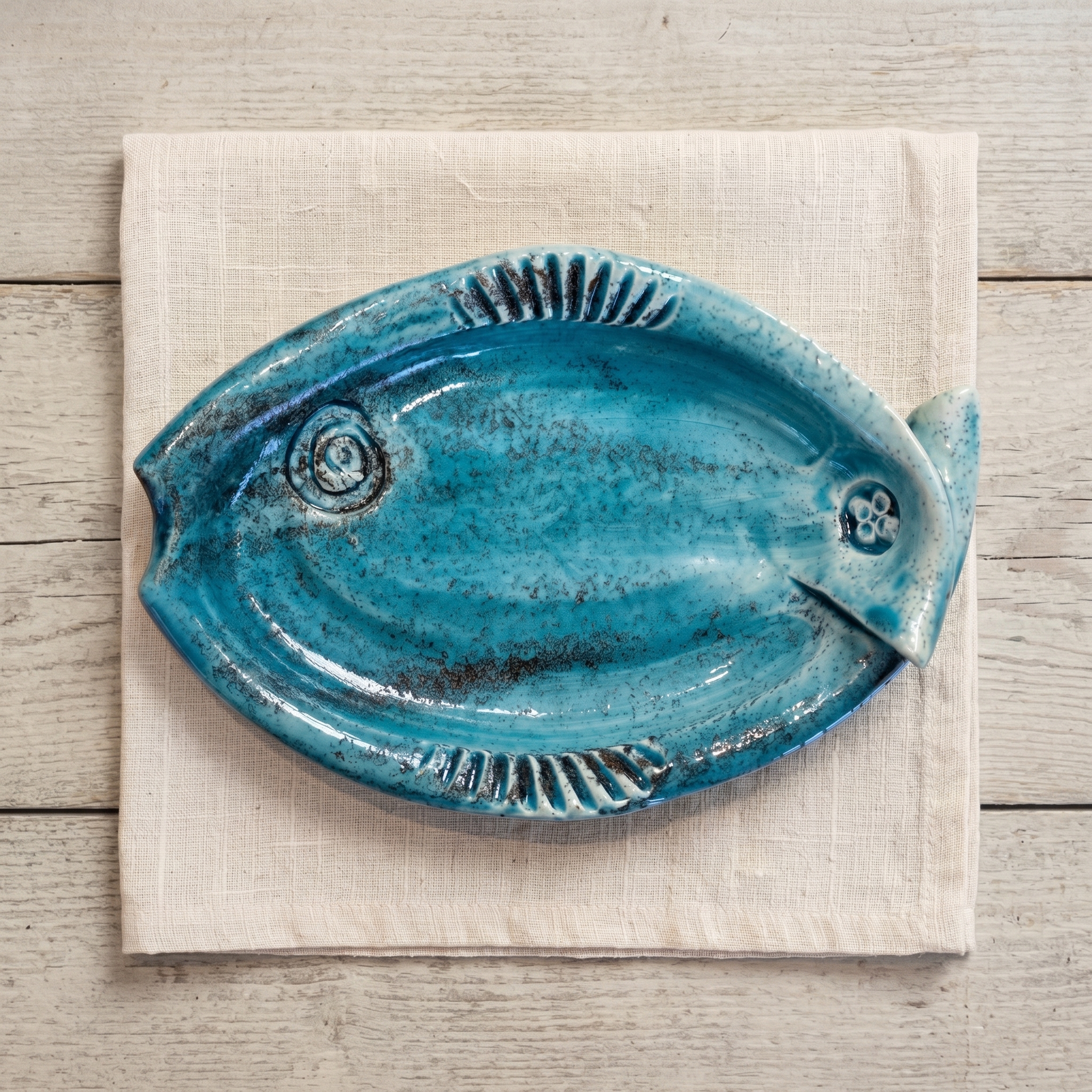 The Sardine Plate in Bay Turquoise